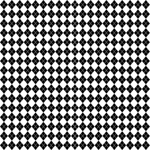 Retro Plaid Pattern  Black and White