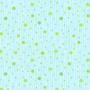 Polka dots (small) on blue