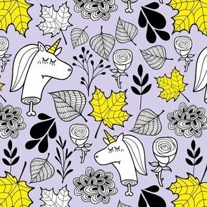 Sleeping unicorns and yellow leaves