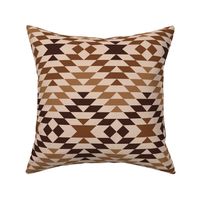 Boho geometrics Aztec diamonds chevron sand earthy brown