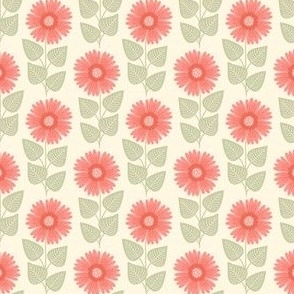 Pattern 0669 - pink asters