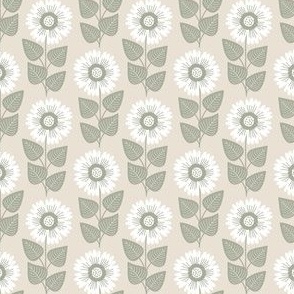 Pattern 670 - silver flowers
