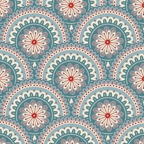 Pattern 0672 - floral mandalas