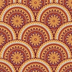 Pattern 0674 - golden mandalas