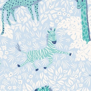 Safari/blue and mint/jumbo