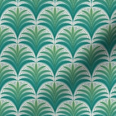 Boho Palm/shades of green/small