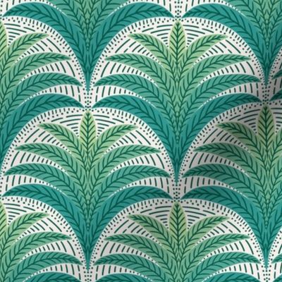 Boho Palm/shades of green/medium 