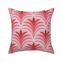 Boho Palm/shades of red/large