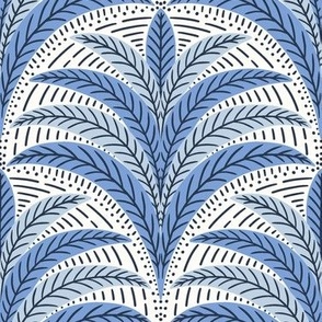 Boho palm/blue/large