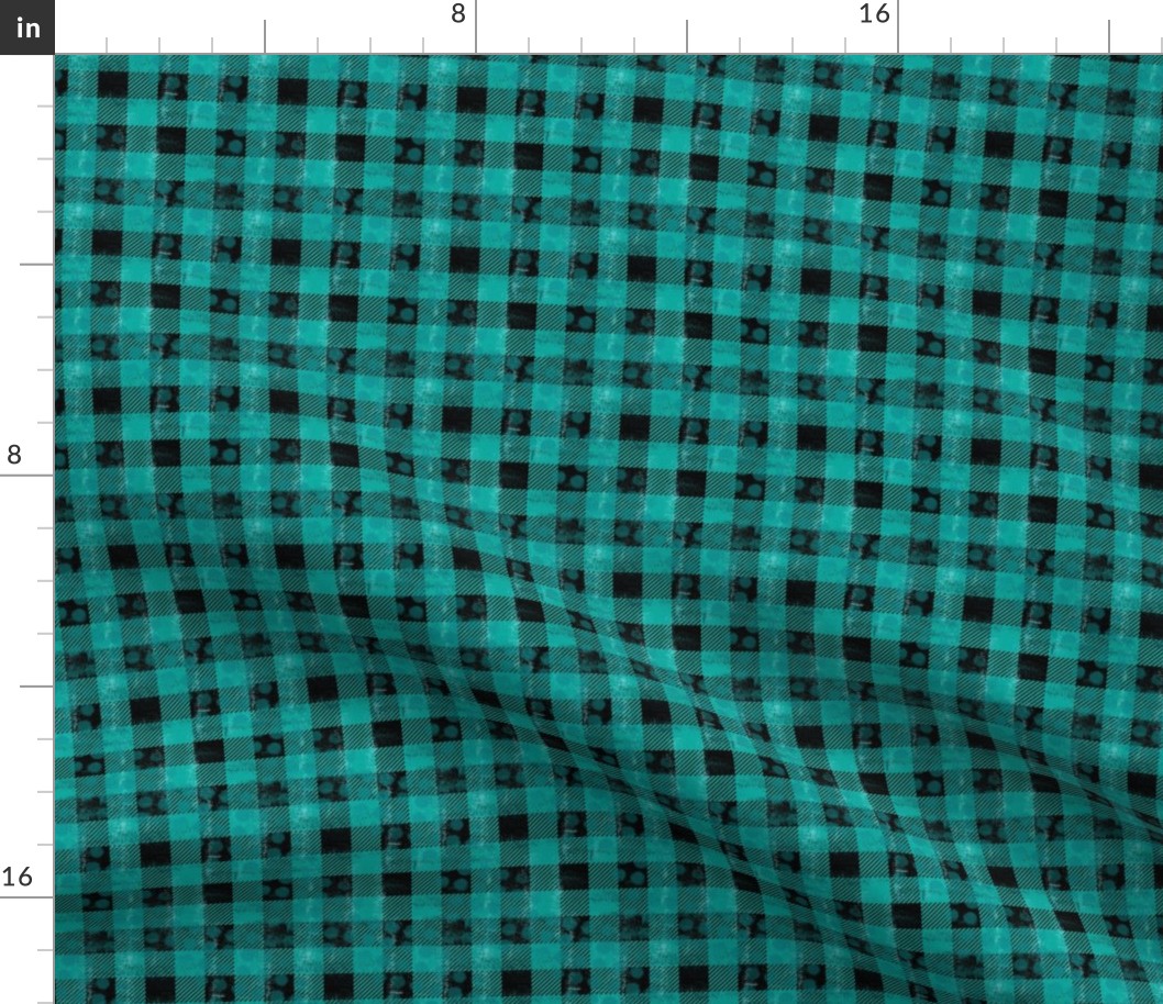 Buffalo Plaid Turquoise small 