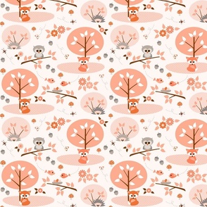 woodland babies in apricot - small