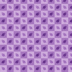 Mortarboard Checkerboard - Purple