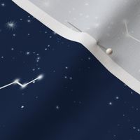 LARGE constellations // navy blue white kids stars nursery baby kids room