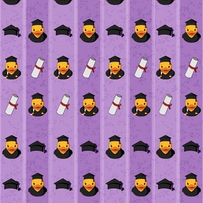 Graduate Rubber Duck Stripes - Purple