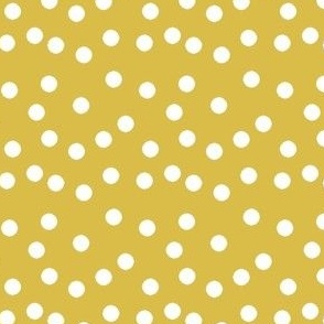 mustard dots fabric - dots fabric, yellow dots fabric