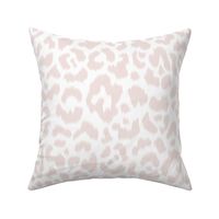 Quiet Pink White Ikat leopard 