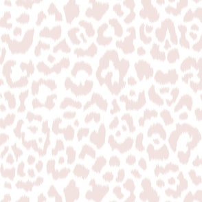 Quiet Pink White Ikat leopard 