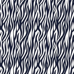 Tiny scale // Tigers fur animal print // midnight express navy blue and white vertical stripes