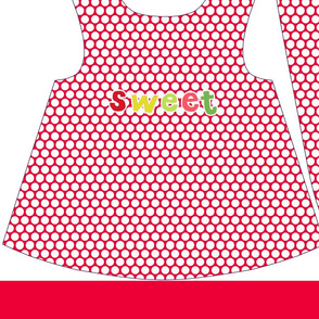 baby reversible pinafore apron dress and hat