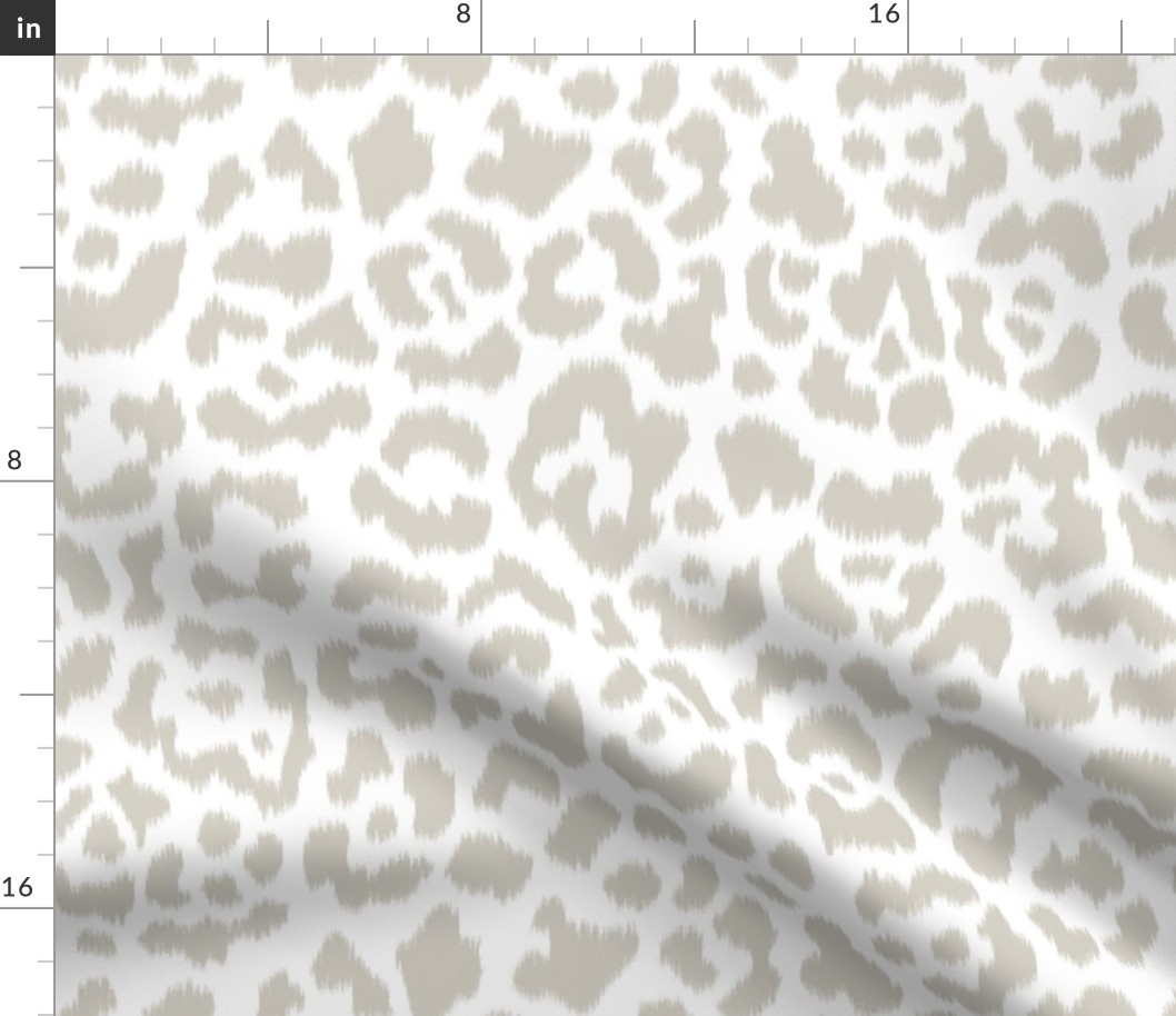 Putty White Ikat leopard