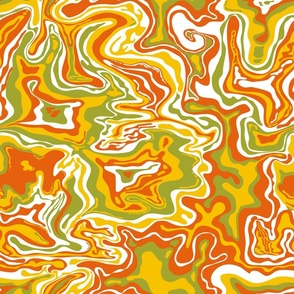 psychedelic oil spill orange yellow green change