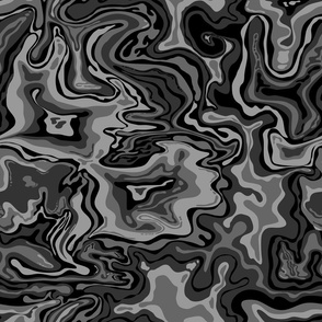 psychedelic oil spill grayscale dark