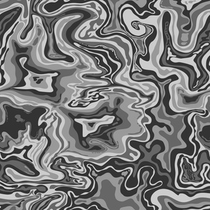 psychedelic oil spill grayscale