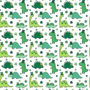 Small Scale - Lucky Dinos Bright Green White BG