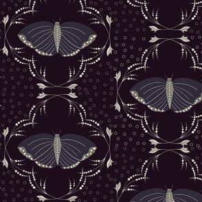 Dark Butterfly Wallpaper Medalian Large Wallpaper Fabric Pattern  