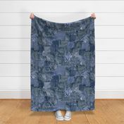 Blue Jeans Pocket Patchwork