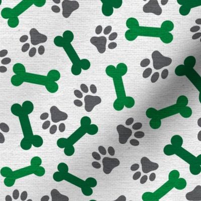 Dog Bone and Paw Pattern Green and Blue Boys-01-01