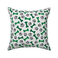 Dog Bone and Paw Pattern Green and Blue Boys-01-01