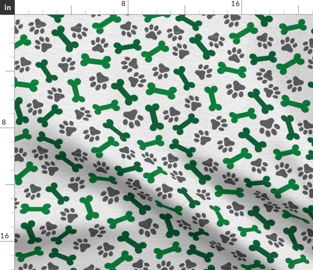 Dog Bone and Paw Pattern Green and Blue Boys-01-01