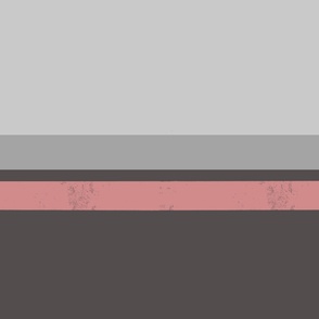 Pink on gray and brown striped