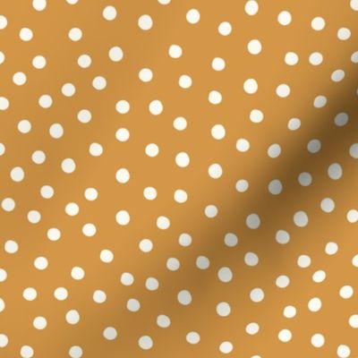 Cream dots on Gold | Pretty Poppies Collection