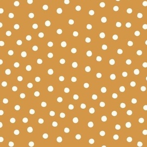 Cream dots on Gold | Pretty Poppies Collection