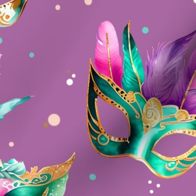 3063 large - Masquerade Masked Ball Iris Orchid