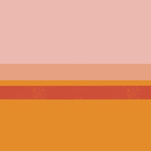 Dark orange on pink and orange stripes