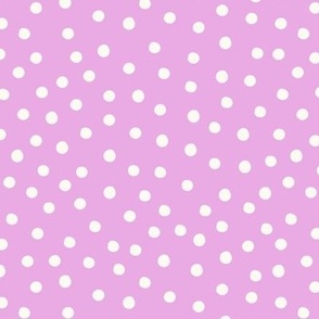 White dots on Purple | Pretty Poppies Collection