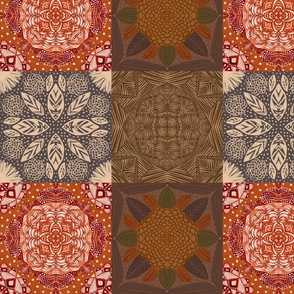 Serious colors patchwork quilt 
