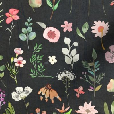 floral collage pattern tile