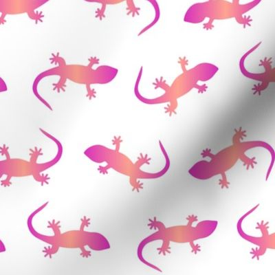 Mo'o Gecko pink & Orange Ombre 