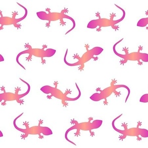 Mo'o Gecko pink & Orange Ombre 