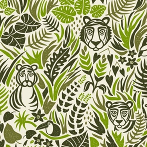 Blake Jungle Tigers  (Green) - Large