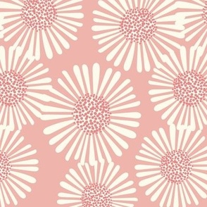 Pale Pink Daisy Fabric, Wallpaper and Home Decor | Spoonflower