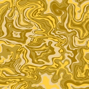 psychedelic oil spill monotone yellow