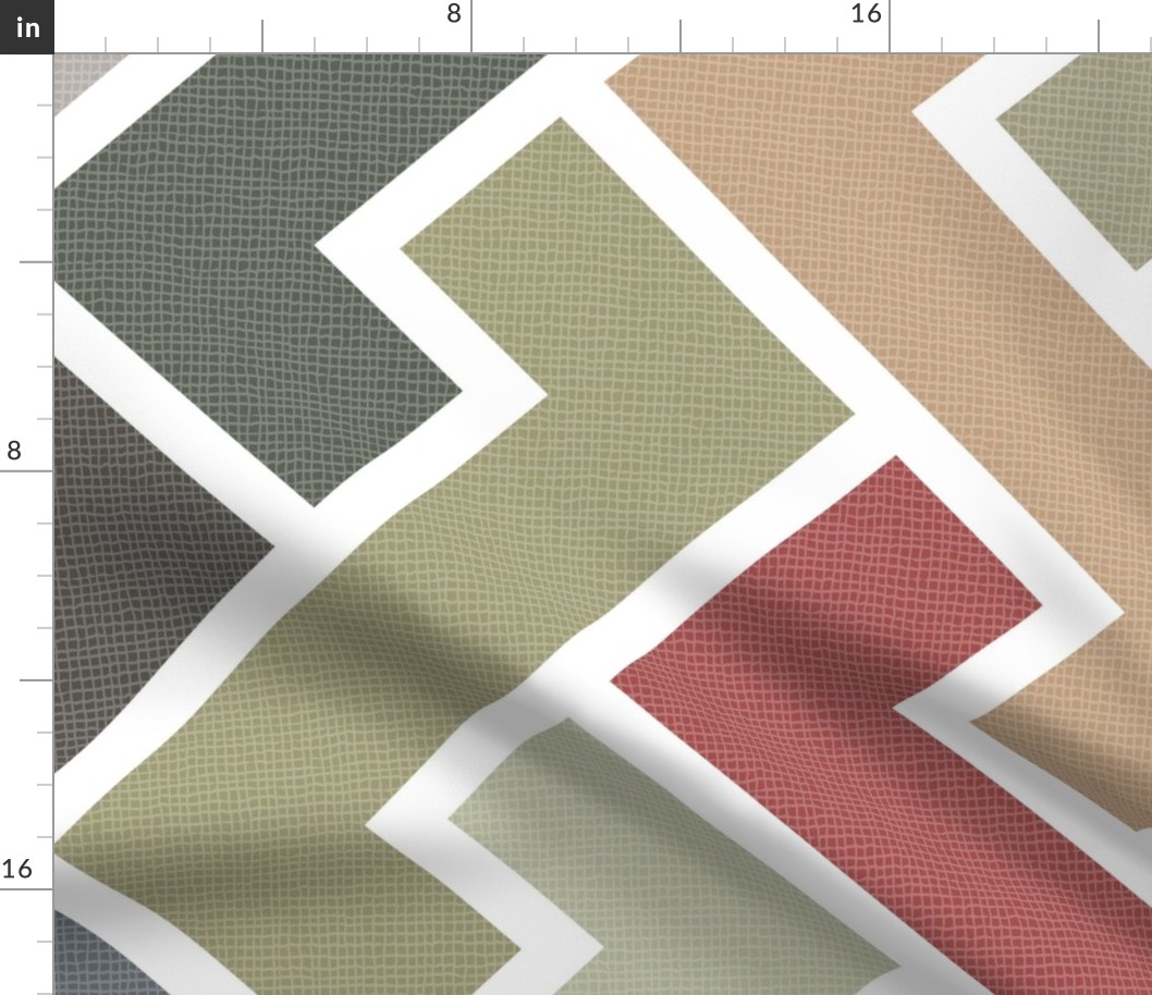 retro geometric - earthy colors - geometric earthy wallpaper