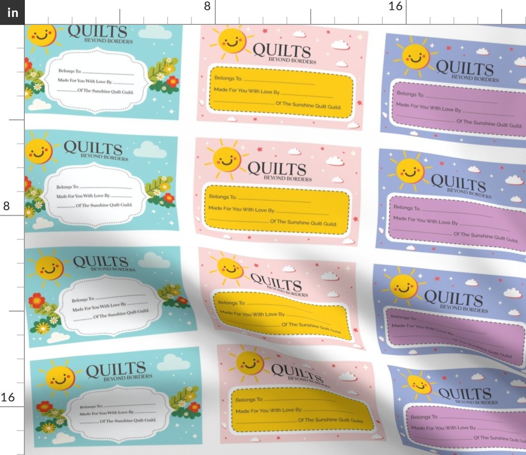 Quilts Beyond Borders labels