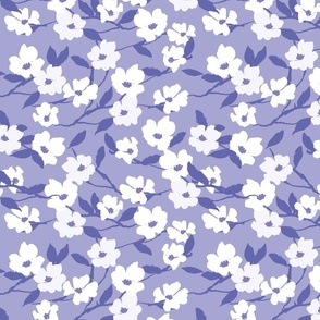 Purple Dogwood flowers, modern Flower, Very Peri, 