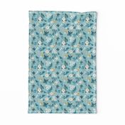 blue butterfly pattern light blue background smaller scale-02